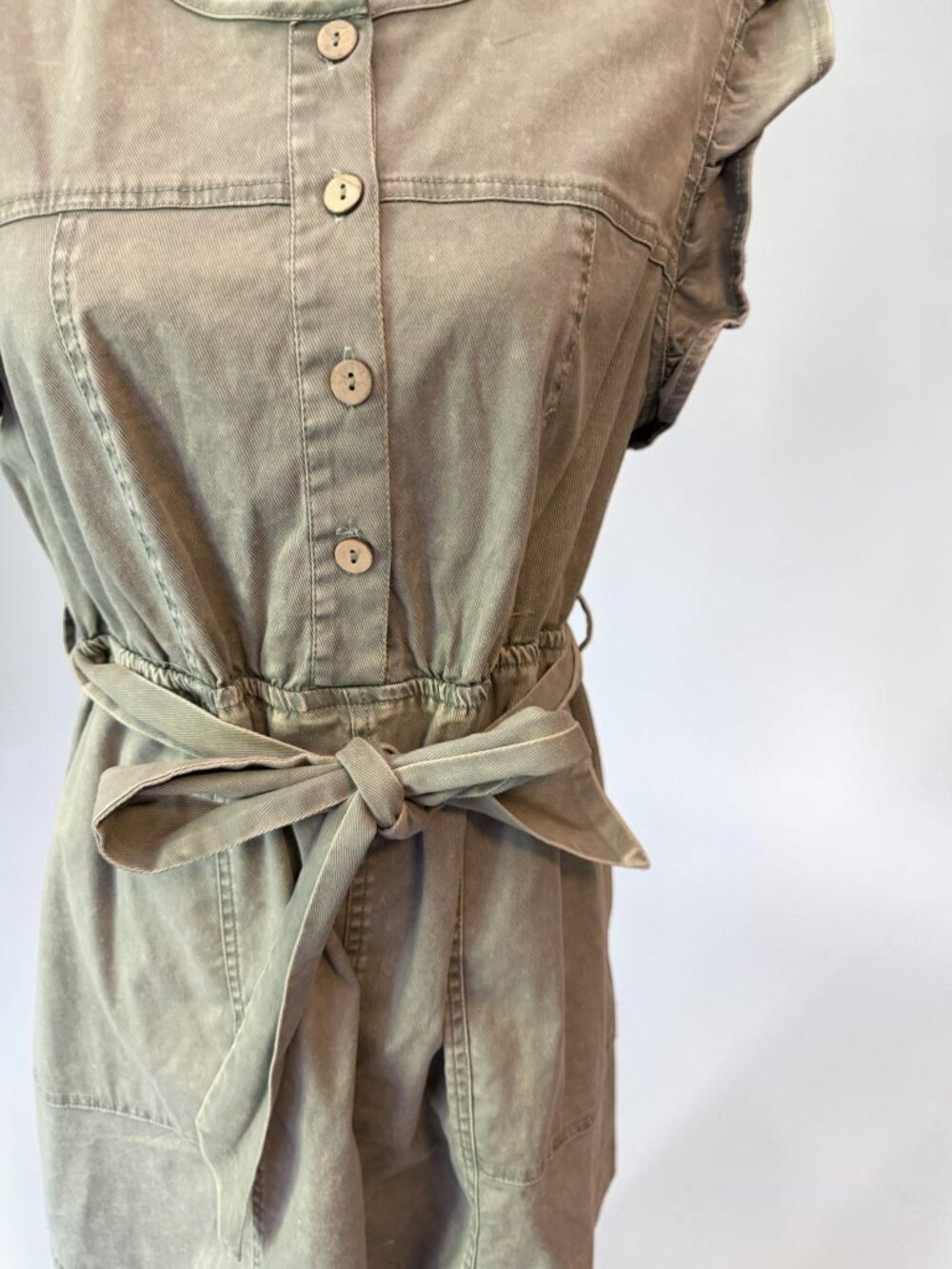 🌿 New In Utility Style Dress | Size Large | 100% Cotton - Picture 3 of 13